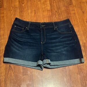 Time and Tru Dark Blue Jean Shorts